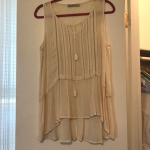 Off White high/ low top